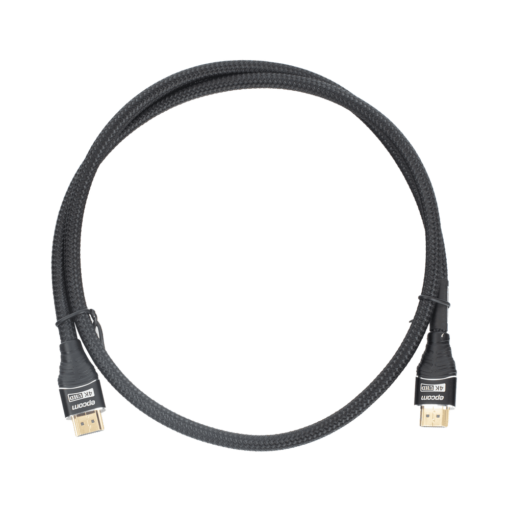 EPRH4K1M-AD-1-l Cable HDMI de 1m | Alta Definición | Longitud | Version 2.0 | Alta velocidad 18Gbps | 4K@60Hz | Conectores Chapados en Oro | Tipo Redondo EP-RH-4K-1M 2