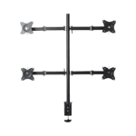 Montaje de Escritorio articulado para 4 monitores de 13 a 27" / Soporta hasta 15 kg / Vesa 75 x 75 / 100 x 100 / Acero EPS710ED4-AD-2-l