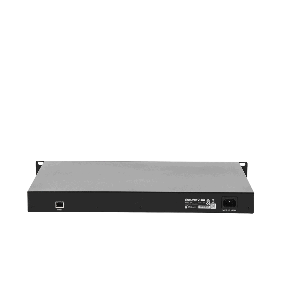 ES24250W-AD-5-l Switch EdgeMAX administrable de 24 puertos Gigabit con PoE+/PoE Pasivo 24V + 2 Puertos SFP, 250 W ES-24-250W 6