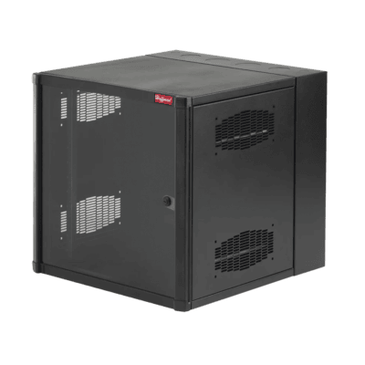 Gabinete AccessPlus de Montaje en Pared de 19in, Rieles Numerados y Roscados #10-32, Puerta con Ventana de Seguridad, 600 mm de Ancho, 762 mm de Profundidad, 19 UR, Color Negro
