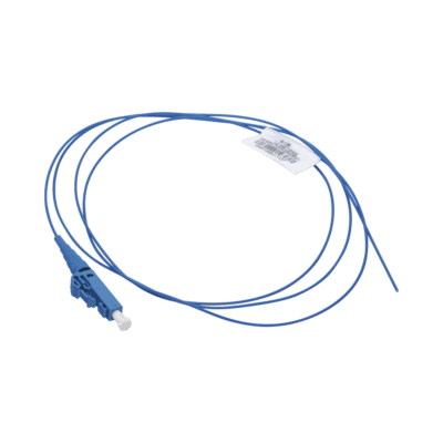 Pigtail de Fibra Óptica LC Simplex, Monomodo OS2 9/125, 900um, Color Azul, 3 Metros (9.84 Pies)