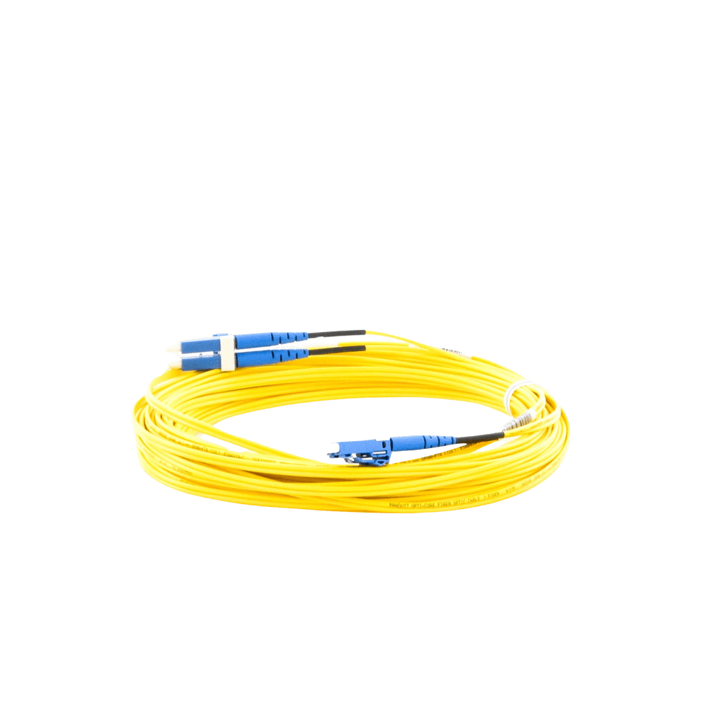 F92ERLNLNSNM010-AD-1-l Jumper de Fibra Optica Monomodo 9/125 OS2, LC-LC Duplex, OFNR (Riser), Color Amarillo, 10 Metros (32.81 Pies) F92ERLNLNSNM010 2
