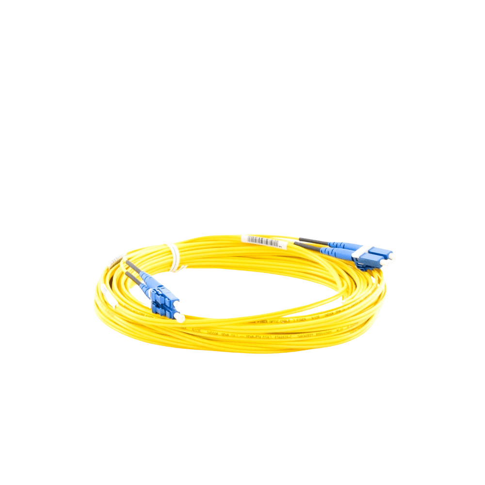 F92ERLNLNSNM010-AD-2-l Jumper de Fibra Optica Monomodo 9/125 OS2, LC-LC Duplex, OFNR (Riser), Color Amarillo, 10 Metros (32.81 Pies) F92ERLNLNSNM010 3