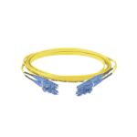 Jumper de Fibra Optica Monomodo 9/125 OS2, LC-LC Duplex, OFNR (Riser), Color Amarillo, 10 Metros (32.81 Pies) F92ERLNLNSNM010-l
