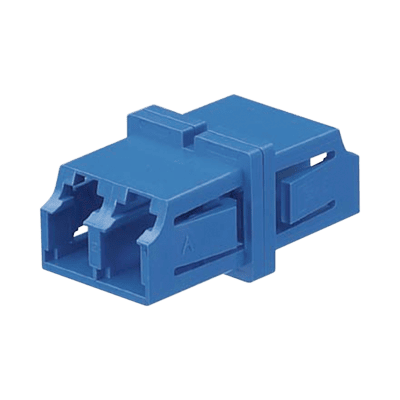 Módulo Acoplador LC Duplex, Para Fibra Monomodo, Color Azul