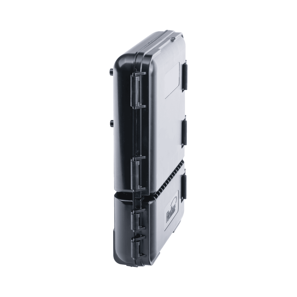 FDP440A-AD-3-l Caja de Distribución de Fibra Óptica para 24 Empalmes, con 8 acopladores SC/APC simplex, Exterior IP55, Color Negro FDP-440A 3