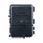Caja de Distribución de Fibra Óptica para 24 Empalmes, con 8 acopladores SC/APC simplex, Exterior IP55, Color Negro FDP440A-AD-4-l