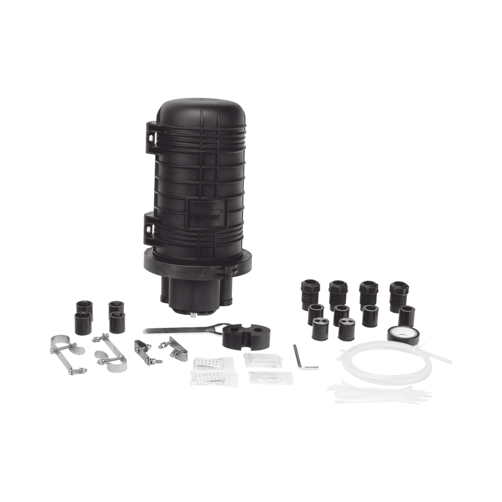 FITOSC220JC104-AD-5-l Caja de Distribución de Fibra Óptica Vertical tipo Domo, hasta 48 empalmes, Exterior, IP68 FITOSC220JC104 6
