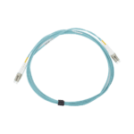 Jumper de Fibra Óptica Multimodo 50/125 XGLO OM3, LC-LC Duplex, OFNR, Color Aqua, 3 Metros (9.84 Pies) FJ2LCLC5L03AQ-AD-1-l