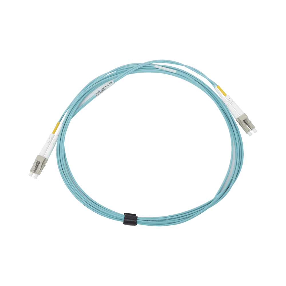 FJ2LCLC5L03AQ-AD-1-l Jumper de Fibra Óptica Multimodo 50/125 XGLO OM3, LC-LC Duplex, OFNR, Color Aqua, 3 Metros (9.84 Pies) FJ2-LCLC5L-03AQ 4
