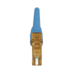 Conector de Fibra Óptica LC Simplex OptiCam, Monomodo 9/125 OS2, Pre-pulido, Color Azul FLCSSCBUY-FRENTE-l