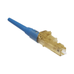 Conector de Fibra Óptica LC Simplex OptiCam, Monomodo 9/125 OS2, Pre-pulido, Color Azul FLCSSCBUY-LAT-IZQ-l