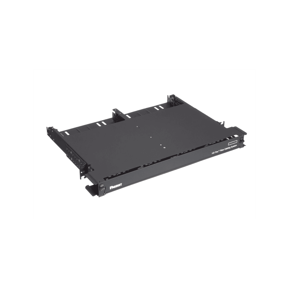 FLEX1U06-AD-1-l Panel de Distribución de Fibra Óptica con Bandeja Deslizable, Acepta 12 Cassettes HD Flex en 6 Espacios, Hasta 144 Fibras, 1 UR FLEX1U06 2