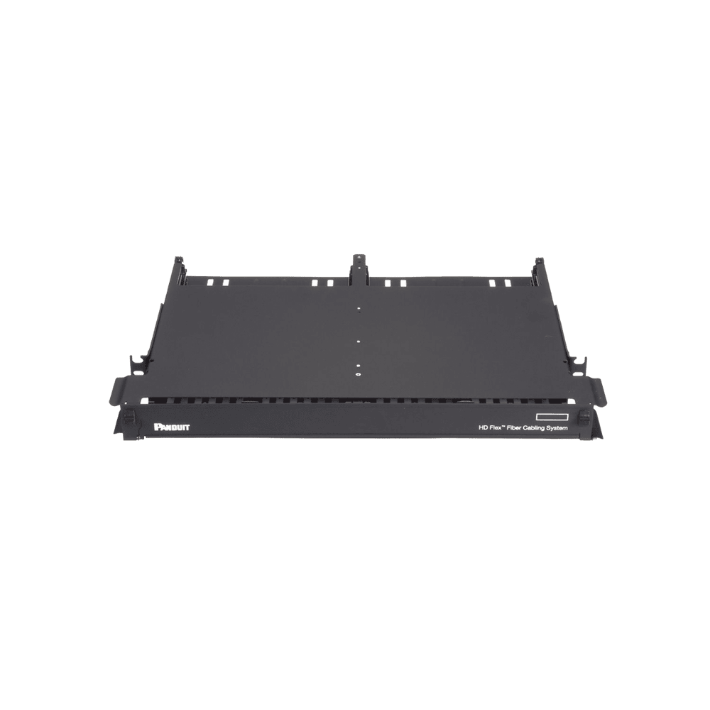 FLEX1U06-l Panel de Distribución de Fibra Óptica con Bandeja Deslizable, Acepta 12 Cassettes HD Flex en 6 Espacios, Hasta 144 Fibras, 1 UR FLEX1U06 1