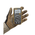 Multímetro Digital de Tamaño Compacto, Para Medición de Corriente y Tensión, Uso con Voltaje Máximo de 600 V, Pantalla LED Retroiluminada FLUKE107ESP-AD-2-l