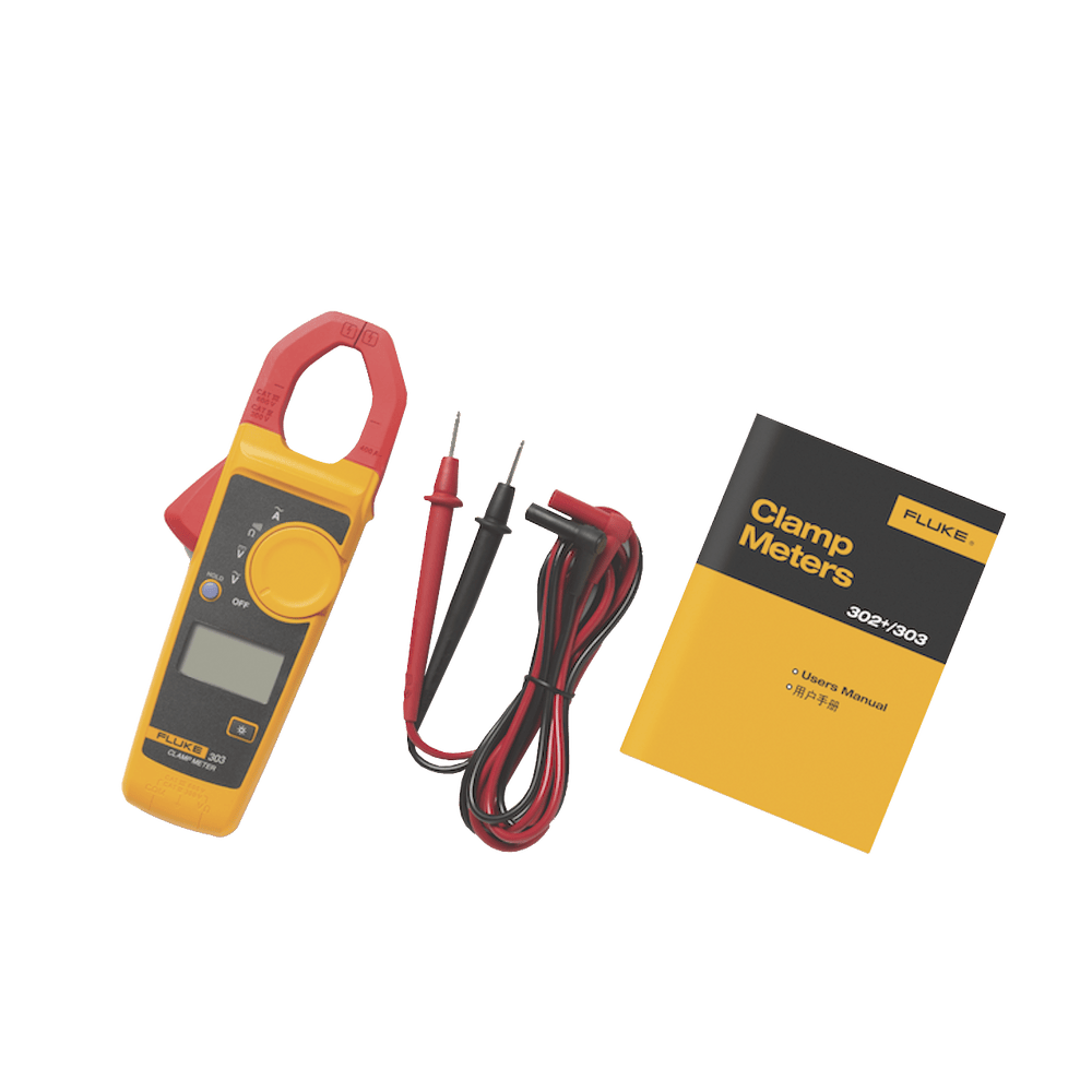 FLUKE303_EMESP-AD-1-l Amperimetro de Gancho, Para Medida de Corriente en CA de 600 A y Tensión en CA y CC de 600V FLUKE-303/EMESP 2