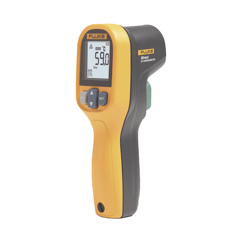 FLUKE59MAXESP-l Termómetro IR Para Medición de Temperatura de -30ºC a 350ºC, Con Precisión +-2%, y Clasificación IP40 FLUKE-59MAXESP 1