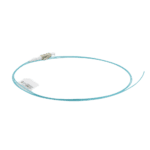 Pigtail de Fibra Óptica LC Simplex, Multimodo OM4 XGLO 50/125, OFNR, Color Aqua, 1 Metro (3.28 Pies) FP1BLC5V01AQ-AD-1-l