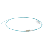 Pigtail de Fibra Óptica LC Simplex, Multimodo OM4 XGLO 50/125, OFNR, Color Aqua, 1 Metro (3.28 Pies) FP1BLC5V01AQ-AD-3-l