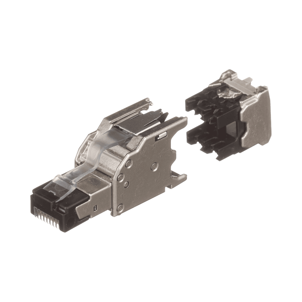 FPS6X88MTG-AD-3-l Plug RJ45 Blindado, Instalación Recta, Terminación en Campo Certificable, Compatible con Cat5e, Cat6 y Cat6A, Color Plata FPS6X88MTG 4