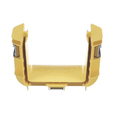 Union Recta "Cople", Para Canaleta FiberRunner™ 4X4, Color Amarillo