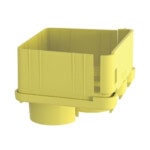 Tapa con 2 Salidas a Tubo de 1.5in (38mm), Para uso con Canaletas 4X4 FiberRunner™, Color Amarillo FRIDT4X4LYL-LAT-IZQ-l