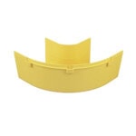 Ángulo Recto a 90º Horizontal, Para Canaletas FiberRunner™ 4X4, Color Amarillo FRRA4X4LYL-AD-1-l