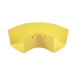 Ángulo Recto a 90º Horizontal, Para Canaletas FiberRunner™ 4X4, Color Amarillo FRRA4X4LYL-FRENTE-l