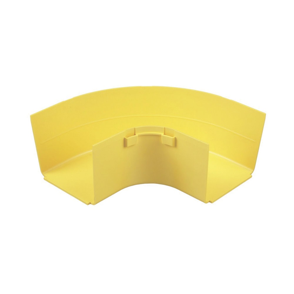 FRRA4X4LYL-FRENTE-l Ángulo Recto a 90º Horizontal, Para Canaletas FiberRunner™ 4X4, Color Amarillo FRRA4X4LYL 2