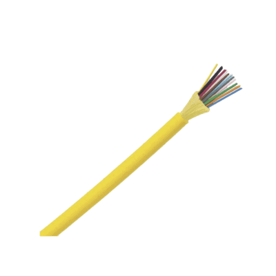 Cable de Fibra Óptica de 12 hilos, Monomodo OS2 9/125, Interior, Tight Buffer 900um, No Conductiva (Dieléctrica), OFNP (Plenum), Precio Por Metro