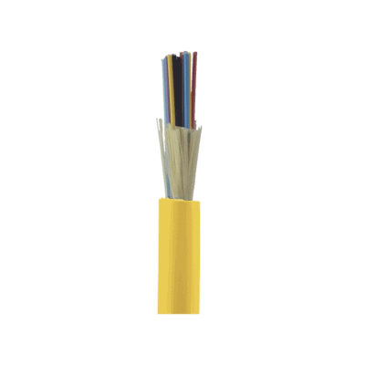 Cable de Fibra Óptica de 24 hilos, Monomodo OS2 9/125, Interior, Tight Buffer 900um, No Conductiva (Dieléctrica), OFNP (Plenum), Precio Por Metro