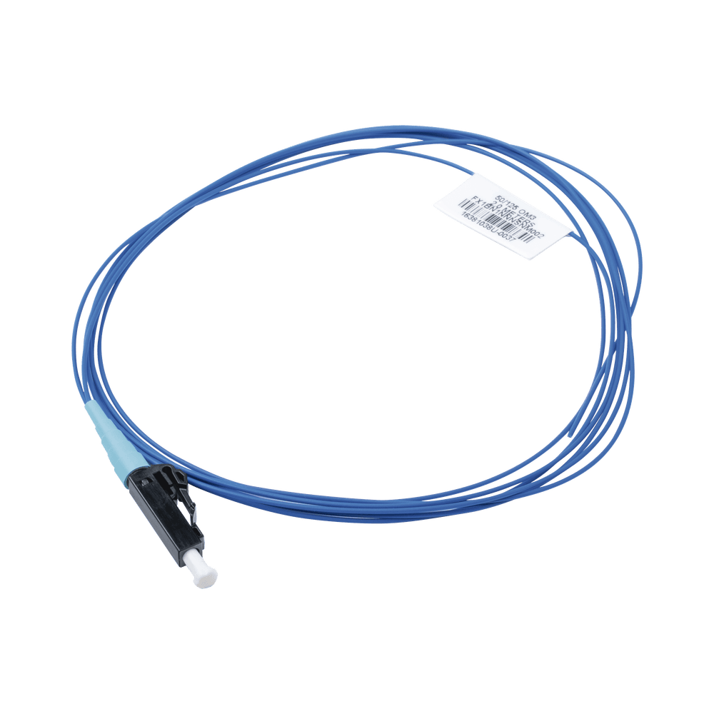 FX1BN1NNNSNM001-l Pigtail de Fibra Óptica LC Simplex, Multimodo OM3 50/125, 900um, Color Aqua, 1 Metro (3.28 Pies) FX1BN1NNNSNM001 1