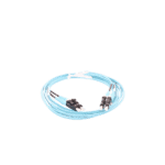 Jumper de Fibra Optica Multimodo 50/125 OM3, LC-LC Duplex, OFNR (Riser), Color Aqua, 1 Metro (3.28 Pies) FX2ERLNLNSNM001-AD-2-l