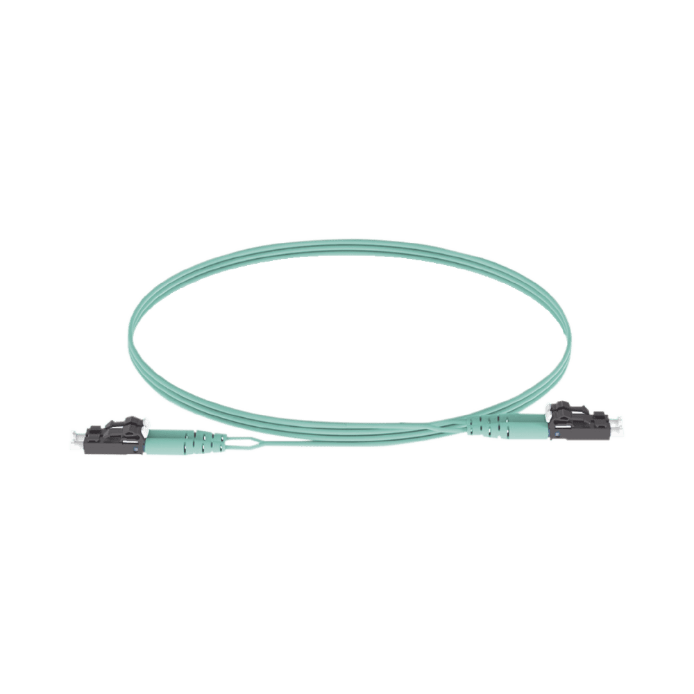 FX2ERLNLNSNM005-AD-1-l Jumper de Fibra Optica Multimodo 50/125 OM3, LC-LC Duplex, OFNR (Riser), Color Aqua, 5 Metros (16.40 Pies) FX2ERLNLNSNM005 2