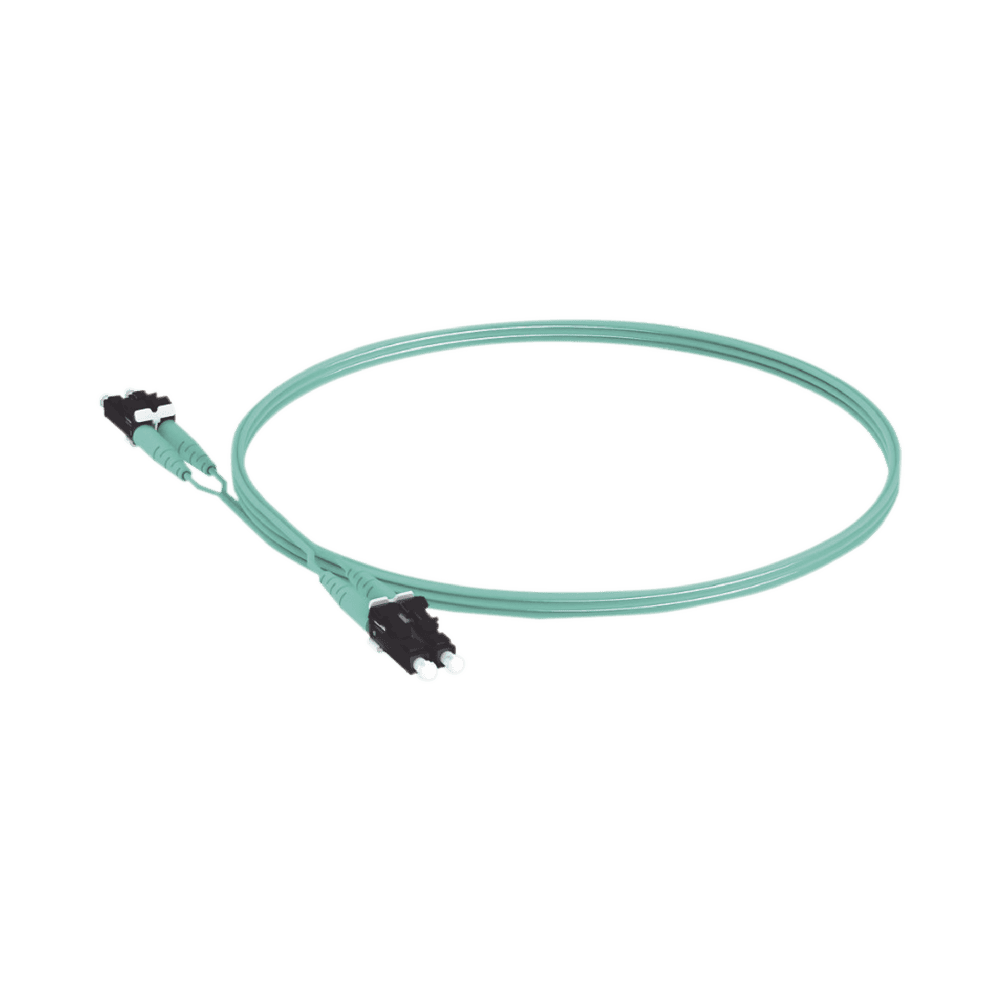 FX2ERLNLNSNM005-AD-2-l Jumper de Fibra Optica Multimodo 50/125 OM3, LC-LC Duplex, OFNR (Riser), Color Aqua, 5 Metros (16.40 Pies) FX2ERLNLNSNM005 3