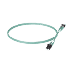 Jumper de Fibra Optica Multimodo 50/125 OM3, LC-LC Duplex, OFNR (Riser), Color Aqua, 5 Metros (16.40 Pies) FX2ERLNLNSNM005-AD-3-l