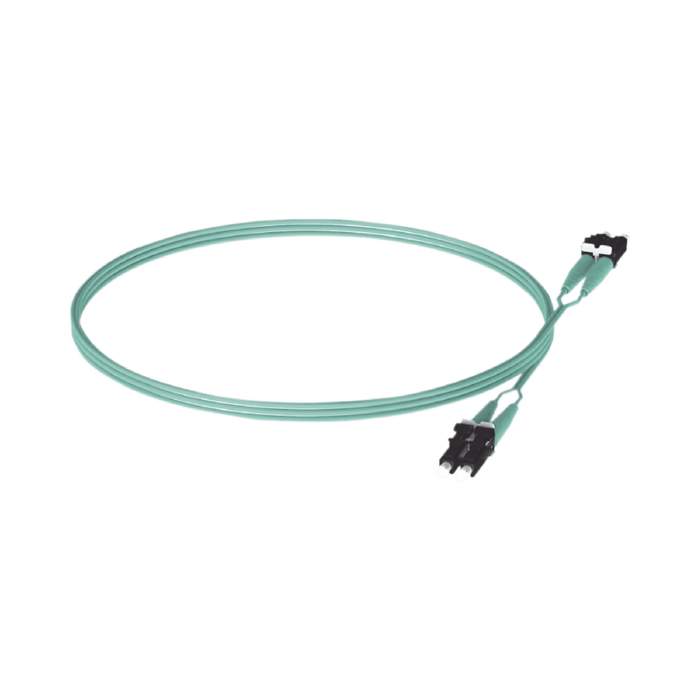 FX2ERLNLNSNM005-AD-3-l Jumper de Fibra Optica Multimodo 50/125 OM3, LC-LC Duplex, OFNR (Riser), Color Aqua, 5 Metros (16.40 Pies) FX2ERLNLNSNM005 4