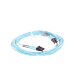 Jumper de Fibra Optica Multimodo 50/125 OM3, LC-LC Duplex, OFNR (Riser), Color Aqua, 5 Metros (16.40 Pies) FX2ERLNLNSNM005-AD-5-l