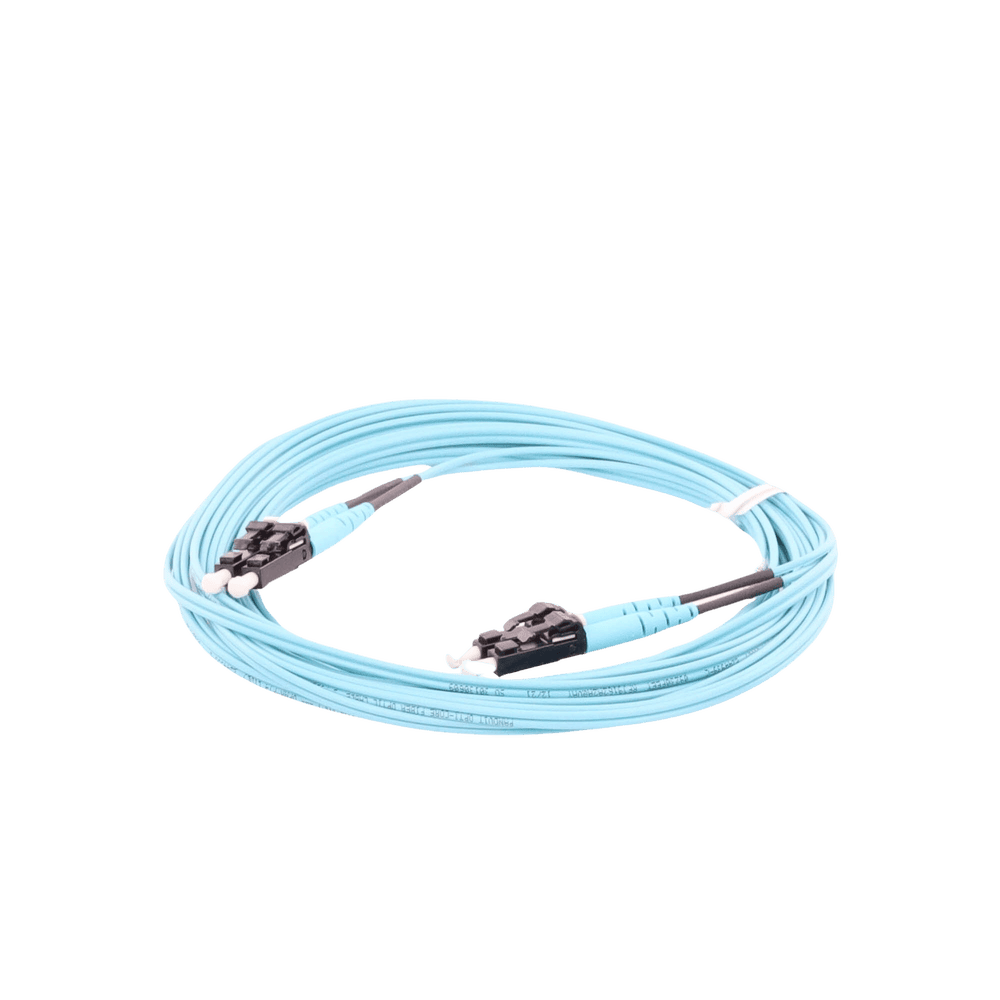 FX2ERLNLNSNM005-AD-6-l Jumper de Fibra Optica Multimodo 50/125 OM3, LC-LC Duplex, OFNR (Riser), Color Aqua, 5 Metros (16.40 Pies) FX2ERLNLNSNM005 7
