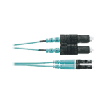 Jumper de Fibra Optica Multimodo 50/125 OM3, LC-SC Duplex, OFNR (Riser), Color Aqua, 1 Metro (3.28 Pies) FX2ERLNSNSNM001-l