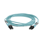 Jumper de Fibra Óptica Multimodo 50/125 OM4, LC-LC Duplex, OFNR (Riser), Color Aqua, 5 Metros (16.40 Pies) FZ2ERLNLNSNM005-l