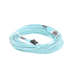 Jumper de Fibra Optica Multimodo 50/125 OM4, LC-LC Duplex, OFNR (Riser), Color Aqua, 20 Metros (65.62 Pies) FZ2ERLNLNSNM020-AD-1-l