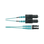 Jumper de Fibra Optica Multimodo 50/125 OM4, LC-SC Duplex, OFNR (Riser), Color Aqua, 2 Metros (6.56 Pies) FZ2ERLNSNSNM002-l