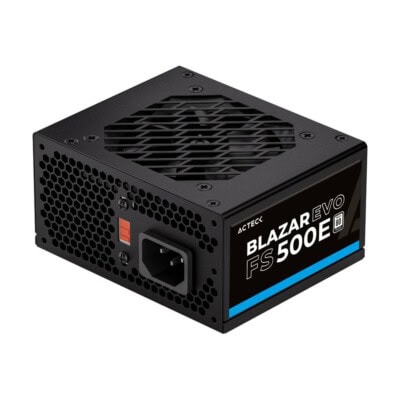 Fuente de Poder ACTECK Blazar Evo ACTECK FS500E Advanced Series 500W Slim. para gabinetes compactos: KENDAL, BERN, ATOM, BROOK