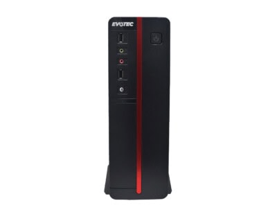 Gabinete EVOTEC Viena Slim, Gabinete, m-ATX, Negro, 600 W