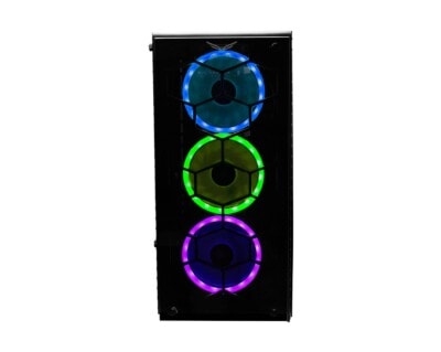 Gabinete Gaming Naceb Technology HYDRA Crystal Case NA-0602,ATX, Negro