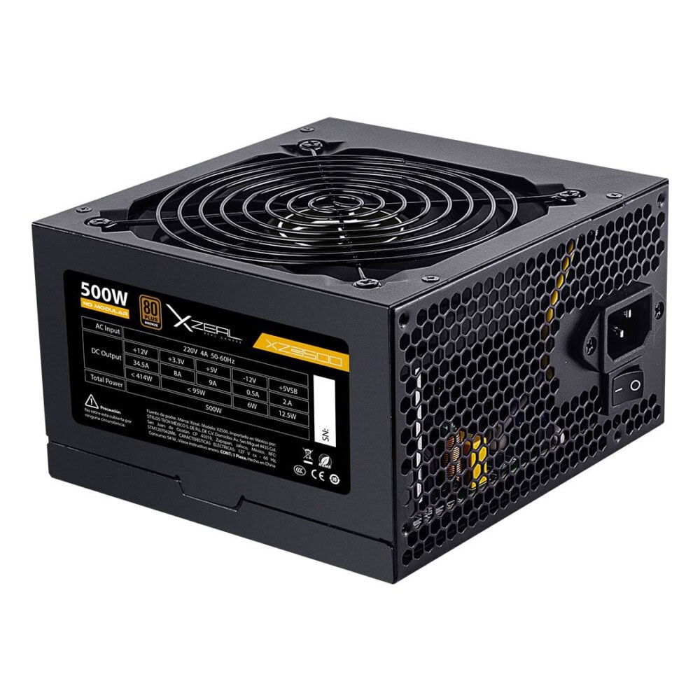 GABSTY280_full FUENTE DE PODER XZ500 ATX 500W NEGRO. XZPS500B 1