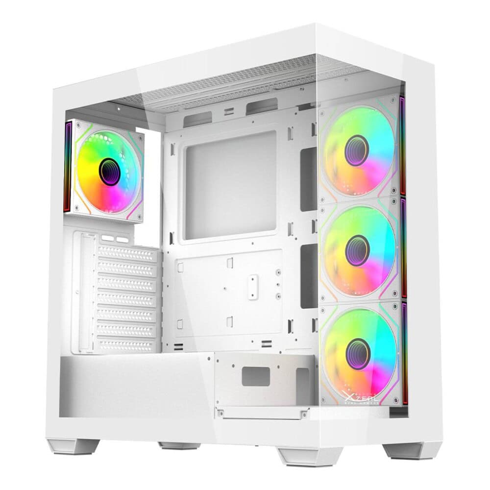 GABINETE GAMER MID TOWER XZEAL XZCGB08W XZCGB08W 1