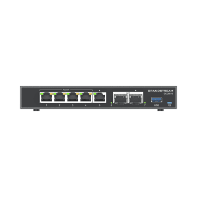 4 en 1: Firewall Nueva Generación, Router, PBX IP, Switch Gigabit de 5 Puertos (4 PoE) y 2 Puertos SFP 2.5 Gigabit