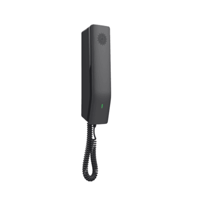 Teléfono IP para Hoteles / Altavoz HD / 2 Cuentas y Líneas SIP / 10 Teclas de Marcación Rápida / 3 Teclas Programables / Códec OPUS / Gestión GDMS / Instalación en Escritorio y Pared / PoE 100 Mbps
